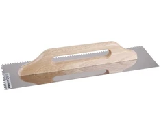 Festa Nerūdijančio plieno glaistyklė, dantis 4 mm, 500 x 130 mm, medinė rankena