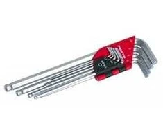 Festa Set of ball-end Allen bits 1,5 - 10 mm, 9 pcs, extended, CrV