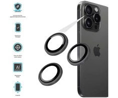 Fixed Camera glass | Apple | iPhone 17 | Glass | Juodas