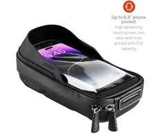 Fixed Fiksuotas FIXBIB2-BK | Dviračio dėklas | Juodas | Visų tipų telefonams iki 6,8 colio