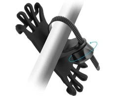 Fixed Fiksuotas silikoninis „Bikee“ laikiklis | Telefono laikiklis | Silikonas/Plastikas | Juodas
