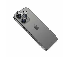 Szkło aparatu FIXED do Apple iPhone 15/15 Plus, gwiezdna szarość
