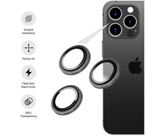 Fixed Fixed Camera Glass do Apple iPhone 15 Pro/15 Pro Max, sidabrinė