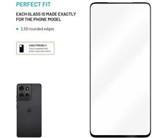 Fixed Grūdintas stiklas ochronne FIXED Full-Cover pro Motorola Moto G75 5G juoda
