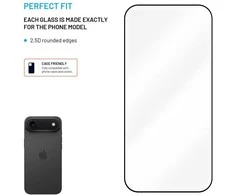 Fixed Fiksuota ekrano apsauga | Apple | iPhone Air | Grūdintas stiklas | Juodas | Pilnas dangtelis 2.5D