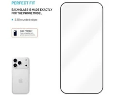 Fixed Fiksuota ekrano apsauga | Apple | iPhone 17 Pro | Grūdintas stiklas | Juodas | Pilnas dangtelis 2.5D