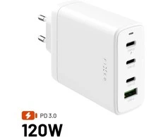 Įkroviklis Fixed 3x USB-A 1x USB-C 5 A (FIXCG120-3C1A-WH)