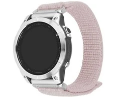 Fixed Ištaisyta | Sportiškas dirželis, skirtas Garmin QuickFit 22mm | 160-210 mm | Rožinis auksinis | Nailonas