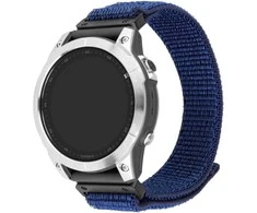 Fixed Ištaisyta | Sportiškas dirželis, skirtas Garmin QuickFit 22mm | 160-210 mm | Tamsiai mėlynas | Nailonas