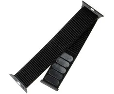 FIXED Nylon apyrankė skirta Apple Watch 38/40/41 mm juodos spalvos