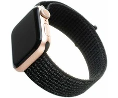 FIXED Nylon apyrankė skirta Apple Watch 38/40/41 mm reflective juodos spalvos