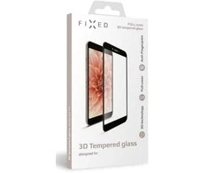Fixed Fiksuotas apsauginis grūdinto stiklo 3D pilnas dėklas Apple iPhone 6/6S/7/8/8/SE (2020/2022), juodas