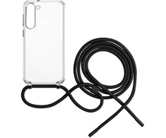 „FIXED Pure Neck“ dėklas su juodu kaklo dirželiu, skirtas „Samsung Galaxy S23+“