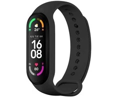 Fixed Silikonowy dirželis FIXED Silicone Strap pro Xiaomi Band 7/ Mi Band 6/ Mi Band 5 juoda
