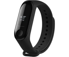Fixed Fiksuotas | Silikoninis dirželis, skirtas „Xiaomi Mi Band 3/4“ | Juodas