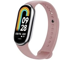 FIXED Silikoninis dirželis Silikoninis dirželis, skirtas Xiaomi Mi Band 8 rožinei
