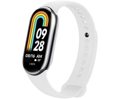Fixed Silikonowy dirželis FIXED Silicone Strap pro Xiaomi Smart Band 10/9/8 balta