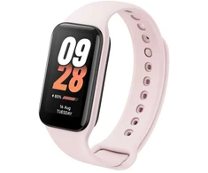 Fixed fiksuotas silikoninis dirželis, skirtas Xiaomi Smart Band 8 Active, rožinis