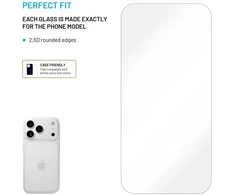 Fixed Fiksuota ekrano apsauga | Apple | iPhone 17 Pro | Grūdintas stiklas | Skaidrus | 2.5D