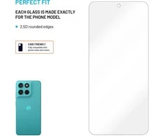 3MK Grūdintas stiklas FIXED do Motorola Moto G57 Power, 2ks, skaidrus