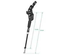 FORCE MANT 26-29" Al rear rack, juodas