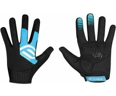 FORCE MTB POWER pirštinės, juodas and mėlynas dydis XXL