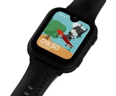 Išmanusis laikrodis su lietuvišku meniu Garett Kids Vibe AI 4G su GPS, kamera, Juodas
