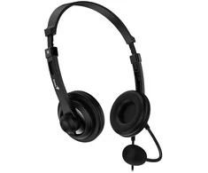 Ausinės Genius ausinės HS-230U, USB-C, 2.4m, juoda