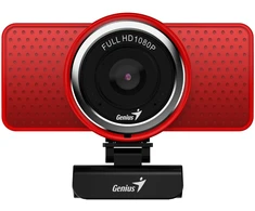 Genius ECam 8000 kamera web Full HD, raudona 1920x1080 px,1280x720 px, USB 2.0, WindowsR 8, 10, 11 nebo novější, macOS X 10.10