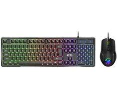 Klaviatūra Genius GX GAMING Scorpion KM-GX6 Rinkinys klawiatur su laidu (USB) CZ/SK, juoda do gry