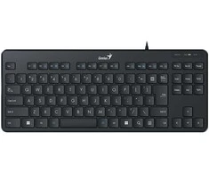Klaviatūra ir pelė Genius LuxEMate 110, CZ / SK klaviatūra, klasikA, tylus vielos tipas (USB), juoda,