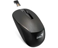 Pelės Genius Pelės NX- 7015, 1600DPI, 2.4 [GHz], optinis, 3c, belaidis, šokoladas, 1 pc AA, Mėlyna- aye jutiklis