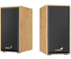 Kompiuterio kolonėlės Genius SP-HF180 garsiakalbiai, 6W, raudoni, mediniai