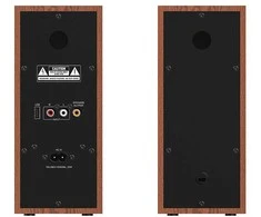Kompiuterio kolonėlės Genius garsiakalbiai SP-HF800BT, 2.0, 20W, juoda-ruda, Bluetooth 5.3