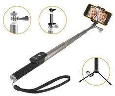 Teleskopas GoGEN – asmenukių lazda GoGEN 4 teleskopinis, Bluetooth, titano