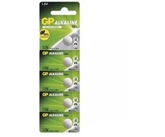 GP A76 (LR44, 11.6 x 5.4 mm) - 5 pcs, button cell alkaline battery