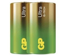 GP Ultra šarminės D (LR20) 1.5V baterijos, 2 vnt.