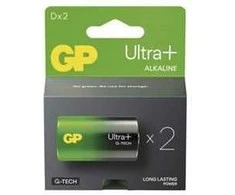 GP Ultra+ LR20 D šarminės baterijos 1.5V, 2 vnt.