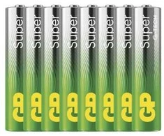 GP Baterija Baterijos - GP Super Alkaline LR03 8Vnt Ilgalaikė Energija