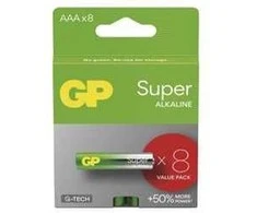 GP Baterija Baterijos - GP Super Alkaline LR03 8Vnt Ilgalaikė Energija