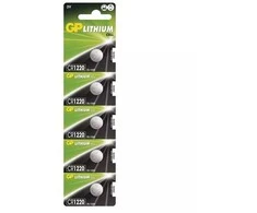 GP CR1220 - 5 pcs, button cell lithium battery