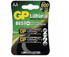 GP ličio baterijos FR6 (AA, pieštukas), 2 vnt lizdinėje plokštelėje