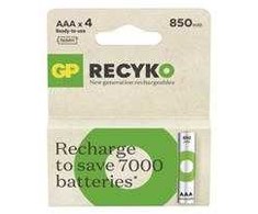 GP Battery GP Baterija Baterija - GP ReCyko R03 AKU 850mAh NiMH Įkraunamos 4Vnt