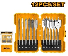 Grąžtas Ingco AKDL1201 Flat wood drill bits, set of 12, O 6-32x152mm