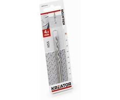 Grąžtas Kreator KRT010110 - HSS metal drill bit 4,5x80 mm