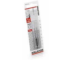 HEX grąžtas metalui HSS 1,5x61mm (2vnt.) Kreator
