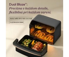 Gruzdintuvė Cosori Dual Blaze Twin Fry Compact horkovzdušná fritéza 8,6 L, keramika, juoda