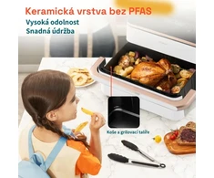 Gruzdintuvė Cosori Dual Blaze TwinFry chytrá horkovzdušná fritéza10 L, keramika, bílá