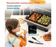 Gruzdintuvė Cosori Dual Blaze TwinFry chytrá horkovzdušná fritéza 10 L, keramika, juoda