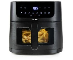 DOMO DO540FR neriebi ir aliejaus neturinti gruzdintuvė su langeliu, 1500 W, 6 l, 1,5kg